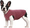 Hjumarayan Hundepullover Mittelgroße Hunde - Hundeshirt Dünn Hunde Pullover Sonnenschutz Tshirt Elastisch Hundepulli Gestreifte Shirt Pullis für Dackel Französische Bulldogge (Rot L)