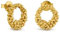 GOLDENE STARDUST-OHRRINGE | Entworfen von Carme Fàbregas | Stardust-Kollektion | 24 K vergoldete Ohrringe geformt
