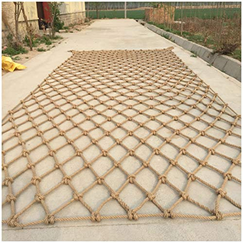WX-WX Seilnetz Klettern Balkonschutz Sicherheitsnetz Schaukel Dekor Netz Schwerlast Gewebtes Seil LKW Cargo Vögel Felsen Hängematte Treppen Zaun Fallschutz Kindersicherung für Ba(Size:1*1m(3*3ft))