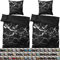 Sanilo® Bettwäsche 135x200 cm, 100% feinste Baumwolle, 4-teilig, Bettbezug, Kissenbezug 80x80cm, Oeko-TEX Zertifiziert (4-teilig 135x200 cm, Marmor Schwarz)