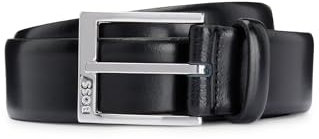 BOSS Herren Elloy-PC-An Sz35 In Italien gefertigter Gürtel mit Logo-Schließe Schwarz001 90