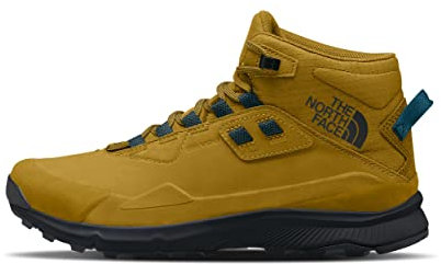 THE NORTH FACE Cragstone Leather Mid WP Herren Wanderschuhe, Arrowwood Yellow/TNF Black, 41 EU