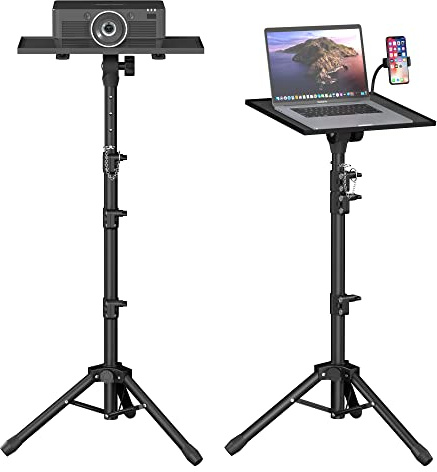 Facilife Projector Stand - Adjustable Height 22 to 63 Inches, Tripod for Laptop & Projector, Outdoor Movies