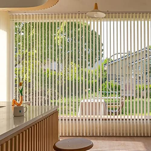 NIANXINN Lamellenvorhang Vertikaljalousie,Verdunkelungslamellen,Lichtdurchlässig Tür Fenster Jalousie Lamellen Rollo Schiebegardine,Wand- und Deckenmontage,Anpassbar (W70xH160cm(28x63in))