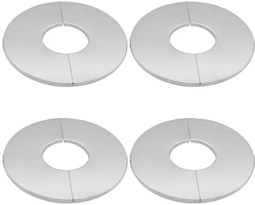 Hayaww 4 Pcs Rosace Robinet Mitigeur Douche, Rosace De Robinet Rosace De Douche Cache Tuyau En Acier Inoxydable Cache Tuyau Radiateur, 23mm/34mm/51mm, Pour Robinets, Tuyaux, Tuyaux De Radiateur (51mm)
