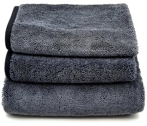 Yeria Shiny Bath XXL Trockentuch, Fast Dry Mikrofasertücher, Premium Wipes für Duschkabine, Auto, Haushalt, Camping (3, 40×40cm)