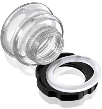 WKZO 990044000 Commercial Coffeemaker Urns Glass Top Filler Cap with sealing gasket for Hamilton Beach Coffee Models D50065 D50065A D50065B D50065C