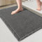 Mavicen Waffel Badematte rutschfest, 43x61cm Weich Badezimmerteppich Flauschig Badteppich Saugfähige Badvorleger Maschinenwaschbar Duschvorleger für Badezimmer, Anthrazit