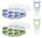 btrfe Baby Muttermilch Popsicle-Formen & Baby Fruchtspender (2er-Pack), Babynahrung Gefrierfach Tray Aufbewahrungsbehälter, Silikon Schnuller Feeder und Beißring