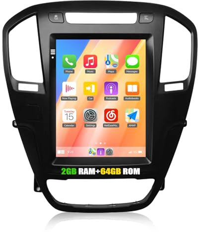 CAMECHO 2+64G Android 13 Car Stereo for Buick Regal 2009-2013 Opel Vauxhall Insignia 2009-2013 support Sat Nav with Wireless Carplay&Android Auto 9.7 Inch Touch Screen Bluetooth WIFI RDS/FM