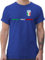 T-Shirt Herren - Fußball EM WM - Italien Trikot Wappen | Italia mit Stolz | Italienisches Fan-Motiv - S - Royalblau - Italien. fussballtrikot Fussball Shirt männer Europameisterschaft Italy Tshirt