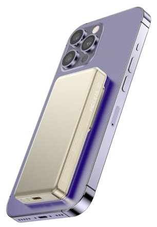 Vunzo bateria Externa portatil para iPhone magsafe PD20W 8000mAh rapida Cargador El Power Bank está Hecho de aleación de Aluminio magnético de Alta Densidad Es Adecuado para Serie iPhone12-15