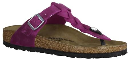 BIRKENSTOCK Gizeh Braided 1024021 Festival Fuchsia (Pink) - Zehentrenner - Marken, Mehrfarbig, Leder (geölt) Größe 38