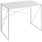 DUPI Escritorio Plegable PRACTIC 100x50 cm – Mesa de Ordenador Blanca con Estructura Metálica Resistente, Escritorio Compacto y Multifuncional para Estudio u Oficina en Casa
