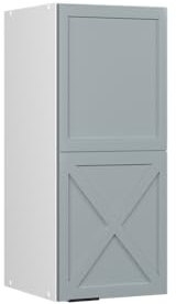 Vicco Hängeschrank Fame-Line, Hellblau-grau, 30 cm | MDF-Front · Soft-Close · 2 Einlegeböden · Metallgriffe · ✓ Praktischer Stauraum