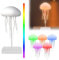xinrongda Jelly Fish Light Lampe, USB Wiederaufladbare Sensorische Lampe mit 2 Modi, LED Schwimmendes Quallenlicht mit tanzenden Tentakeln, Quallen Tischleuchten für Zuhause Büro Dekoration