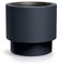 DIKEL Pot de fleurs diamètre 39 cm et 37 cm de haut - Pot de fleurs en plastique élégant résistant aux intempéries - Idéal pour l'intérieur, le balcon ou le jardin - Grand diamètre - Anthracite