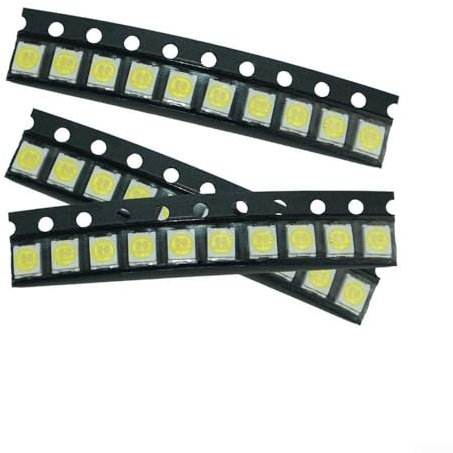 100 Stück 2835 1 W 6 V LED-Hintergrundbeleuchtung für LCD-TV, für SMD-Diode, hohe Effizienz, kühle Farbe (100 Stück)