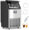 VEVOR kommerzieller Eisbereiter, 150 lbs/24 h, 45 Eiswürfel in 15 Minuten, freistehende Eismaschine mit 33 lbs großer Speicherkapazität für Bar, Büro, Restaurant