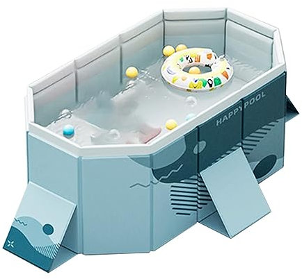 Faltbarer Swimmingpool, Oberirdischer Garten, Große Pools, Rechteckiger Außenpool, übergroßes Familienplanschbecken für Erwachsene, Sommer-Wasserparty Im Hinterhof Im Freien, 1,6