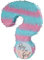 Goodtimes Pinata Gender Reveal 50cm hoch Partyspiel Zum Befüllen mit Süßigkeiten und zerschlagen Als Geschenkidee für Geburtstag Hochzeit JGA