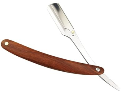 NIYANGLE 2 Stück Herren Rasiermesser Metall Vintage Handrasierer Sicher Tragbar für Bart Koteletten Reisen mit Schutzvorrichtung für Barbershop und Zuhause