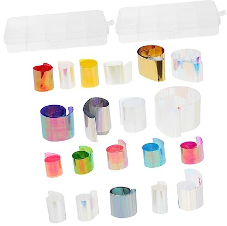 GALPADA 2set Unique Nail Art Stickers Sky Sticker Nail Decals Fashionable Transfers for Women Girls Easy Diy Shiny for Home Salon