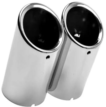 Autoauspuffendrohr Auspuffblenden (2er-Set) für E46, E38, E90, E60, E36, F30, F30 X3, E83 1.4T Auspuffendrohrblende(Silber)