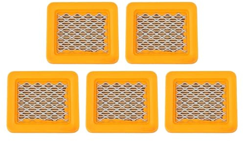 Serenophile Kit di ricambio filtro aria per tosaerba Honda GX50 GX-50 47,9 cc 4 tempi e decespugliatore – Set di 5 filtri in plastica gialla