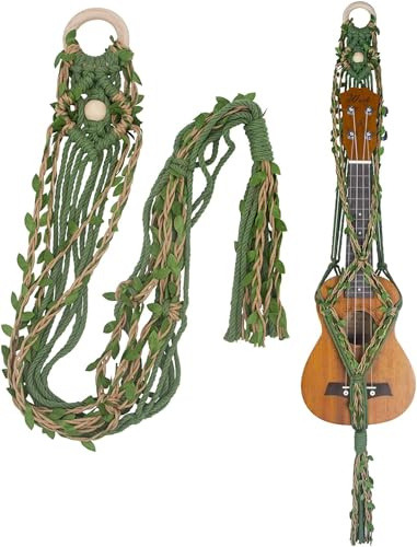 Yimuzche Colgador de Pared para Ukelele, Macramé Boho