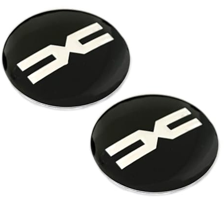 2 Stück Aufkleber 56mm 60mm 65mm passend fürDAC.IA-Auto Style. Für Auto Tuning, Nabenkappen, Abdeckkappen usw. Sticker mit Emblem. (56mm)