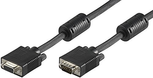 LogiLink CV0005 Câble VGA en ferrite core Mâle/Femelle Double Blindage 3 m Noir