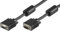 LogiLink VGA Cable de Extensión de Monitor 3m HD DSUB 15-Pin(Macho/Hembra, Doble apantallamiento, núcleo de ferrita) Negro