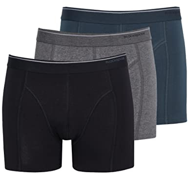 Blackspade Tender Cotton Lite Mens Black Boxers 3 Pack M9673 Small