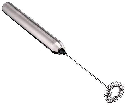 Aphse Milk Frother Handheld Electric Milk Foamer Portable Mini Mixer Machine Stainless Steel Touch Handheld Espresso Mixer Battery Operated Frother Coffee Stirrer Maker for Hot Chocolate Coffee