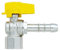 Waterful T18000222 Rubinetto a Squadra per Arresto Gas con Portagomma, Femmina, 1/2