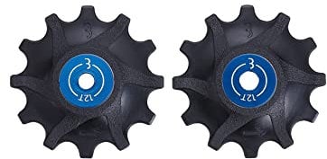 BBB Cycling Schaltrollen 12-T Kasette 11-Fach Schaltwerk SRAM Kompatibel Abgedichtete Lager RollerBoys BDP-06, Schwarz