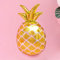 PartyDeco Folienballon Ananas 38x63cm für Helium geeignet Luftballon Kindergeburtstag Strandparty Gold