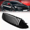 LSYBB Auto Front Stoßstange Honeycomb Mesh Center Grill Panel Kühlergrill Fit für Ford for Focus Mk3 St Line 2015 2016 2017,Black