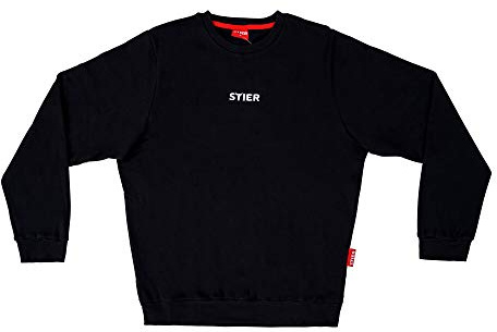STIER Sweater flexact, Größe S, Unisex, 80% Baumwolle, bequemer Schnitt, weiche Innenseite, In- & Outdoor