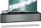 Vladon TV Board Lana 140 Hängeschrank Lowboard 140 x 29 x 37 cm, Made in Germany, Korpus in Schwarz matt, Fronten in Graphit seidenmatt | Große Farbauswahl