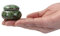 Small Urn for Human Ashes - 1.6'' Handicrafted Urn - Beautiful Tiny Keepsake Urns - Mini Urn Made of Ceramic - Hold 1.2 Cubic Inches of Ashes (Blue) (Green)