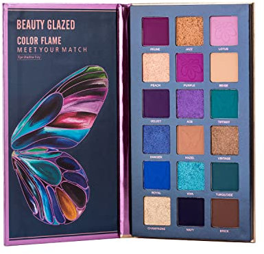 18 colori Smokey Eye Shadows Colori altamente pigmentati, delicati e morbidi e luce polarizzata lampeggiante Natural Nudes Ombretto in velluto Powder Eye Makeup set # A