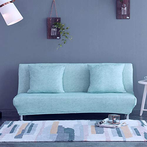 HONGBI Sofabezug ohne Armlehnen,Moderner Druck Sofahusse Stretch Couch überzug Armlose Sofabettüberzug Antirutsch Klappsofa Bezug Sofa Slipcover für Schlafsofa ohne Armlehnen G 195-225CM