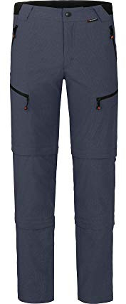Bergson LEBIKO Doppel Zipp-Off mit T-Zipp | Herren Wanderhose - Doppel-Zipp-Off Wanderhose (3-in-1 Funktion), Normal-/Kurz-/Langgrößen, T-Zipp: Abzippen ohne Schuhausziehen, zu Bermuda & Capri abzipp