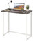 Dripex Compact Folding Desk No Assembly Required Computer Desk Folding Hobby Craft Table, Dark Oak
