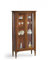 Mar.c.a. Design - Elegante Vitrine für Wohnzimmer aus dunklem Pappelholz mit Ablagen und Seitenwänden aus Glas - Möbelstück für Wohnzimmer, Povera Made in Italy - Maße 89 x 34 x 170 cm