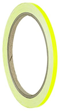 Zierstreifen Autoaufkleber Neon Gelb Leuchtfarben auffällige Klebestreifen Dekor Bänder Autostyling Stripe Decal Pinstriping Markierungsleisten Warnstreifen Begrenzungsbänder (4 mm)