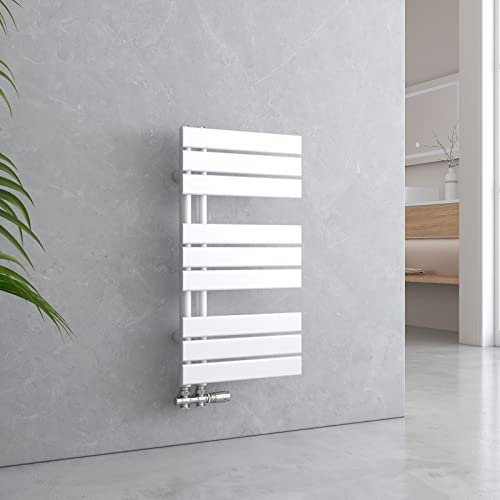 EMKE Scaldasalviette da bagno, 762 x 400 mm, Scaldasalviette piatto, scaldasalviette, scaldasalviette, scaldasalviette, scaldasalviette da bagno, bianco 342 W