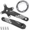 splumzer Mountainbike 170 mm Quadratische Kurbelgarnitur mit 104 BCD 32/34/36/38T Kettenblatt, Aluminiumlegierung MTB Kurbel Schmal Breit CNC Runde Kettenblattschrauben (32T)
